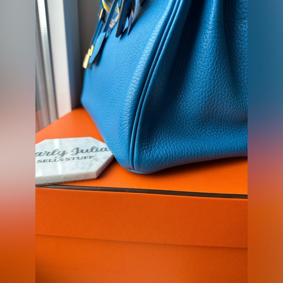 Hermes Birkin 30 Blue Zanzíbar GHW - Picture 9 of 14